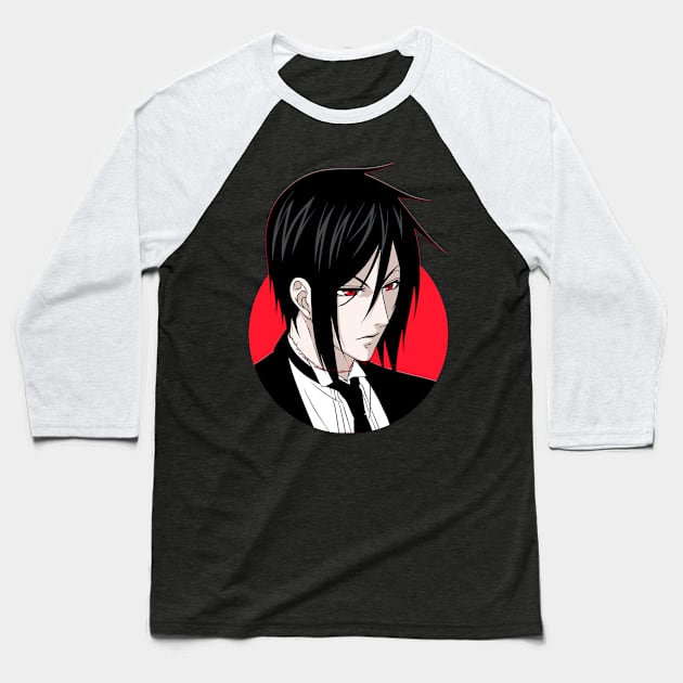 sebastian michaelis Baseball T-Shirt by Sparkledoom